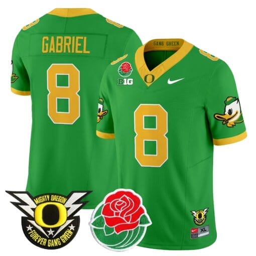 Dillon Gabriel Jersey #8 Oregon Ducks 2025 Rose Bowl Game Patch Vapor Stitched Football 3 Dillon Gabriel Jersey #8 Oregon Ducks 2025 Rose Bowl Game Patch Vapor Stitched Football - Image 3