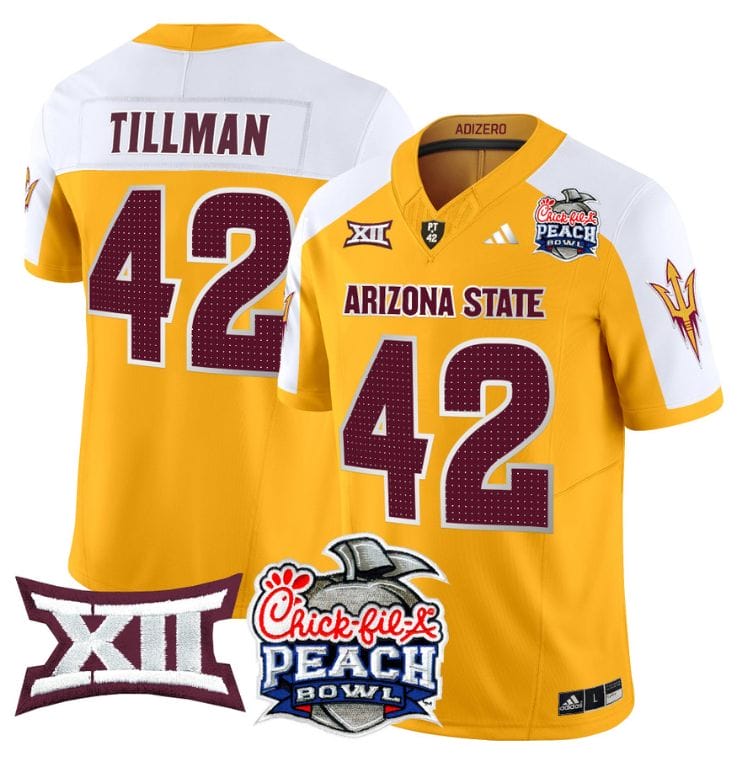 Pat Tillman Jersey #42 Arizona State Sun Devils 2025 Peach Bowl Stitched Football 5 Pat Tillman Jersey #42 Arizona State Sun Devils 2025 Peach Bowl Stitched Football - Image 5