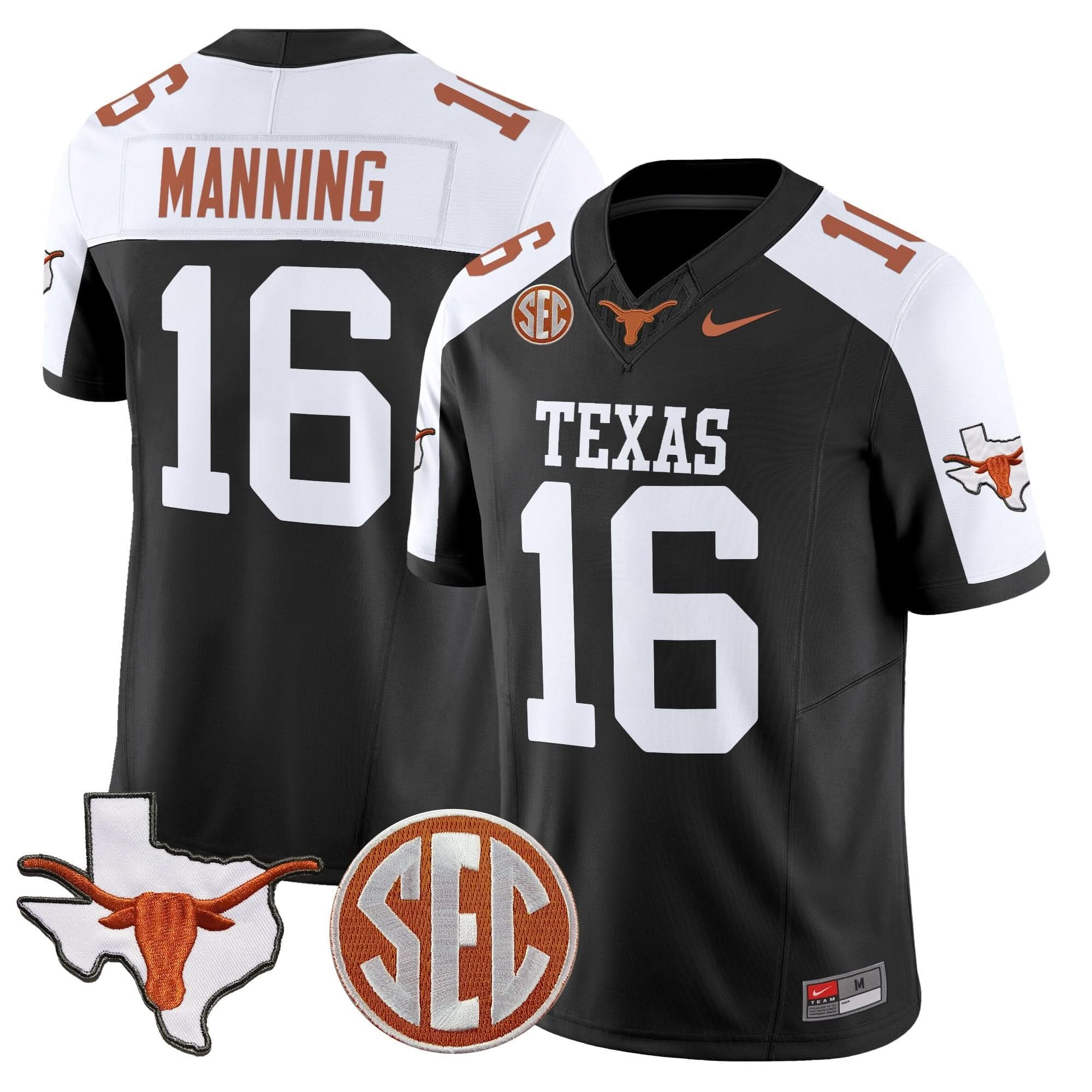 Texas Longhorns 2025 State Map & SEC Patch Vapor Limited Jersey - All Stitched 34 Texas Longhorns 2025 State Map & SEC Patch Vapor Limited Jersey - All Stitched - Image 34